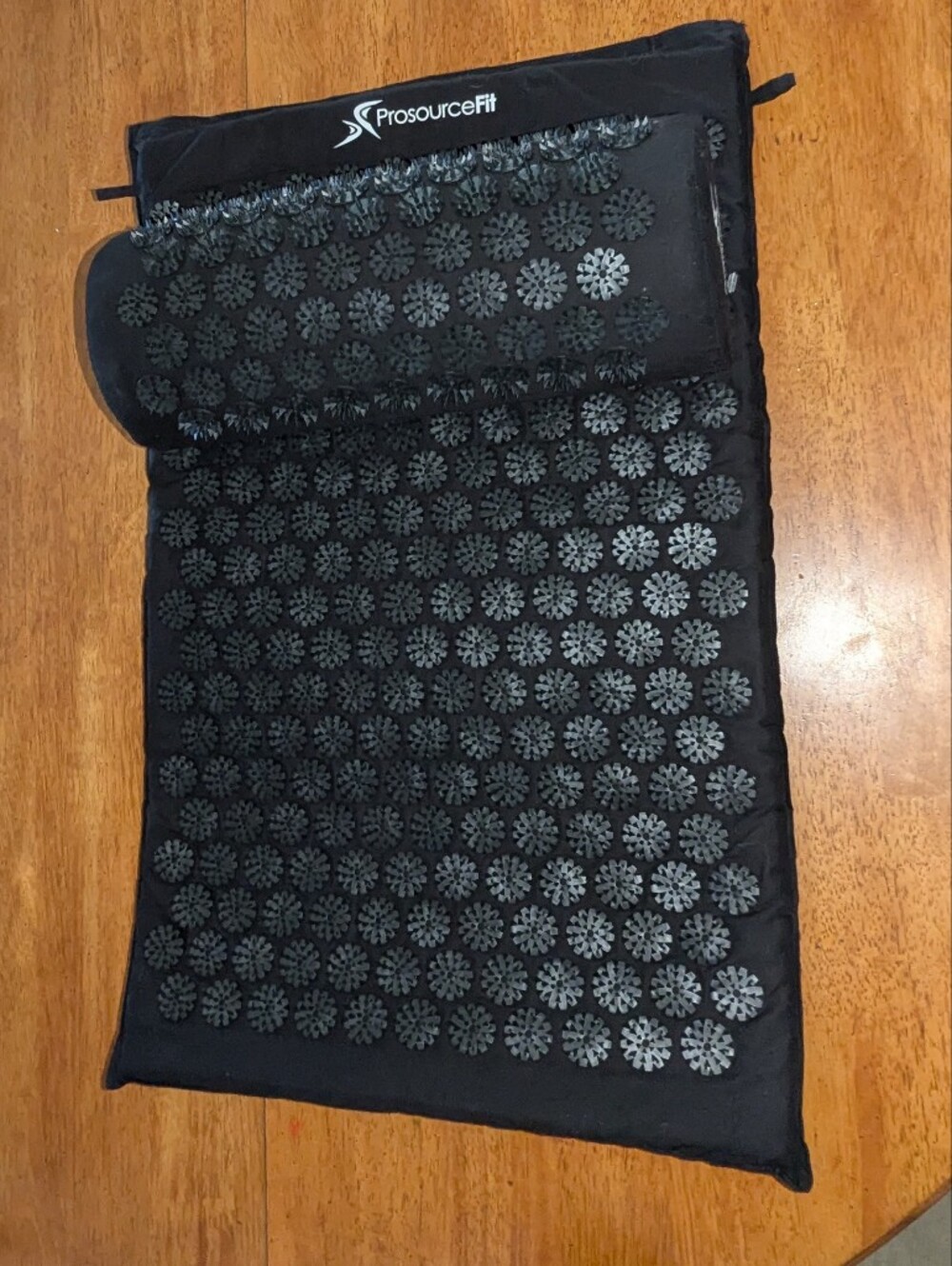 ProsourceFit Wellness Acupressure Mat + Neck Pillow Set - Black